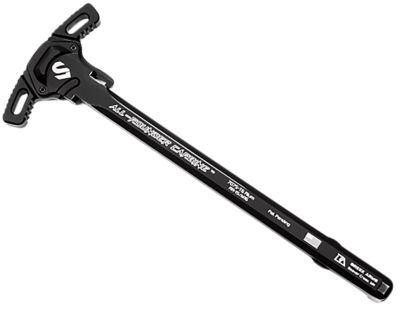 Lead & Steel Charging Handle for AR-15/M16, Type 3, Black, Hard Anodized, 7075-T6 Aluminum