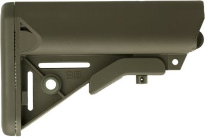B5 Systems Enhanced SOPMOD Stock for AR-Platform with Mil-Spec Receiver Extension (Tube Not Included), OD Green, Synthetic