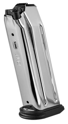 FN 10 Round 10mm Magazine for FN 510 Tactical, Stainless Steel w/ Black, Polymer, Flush Floorplate