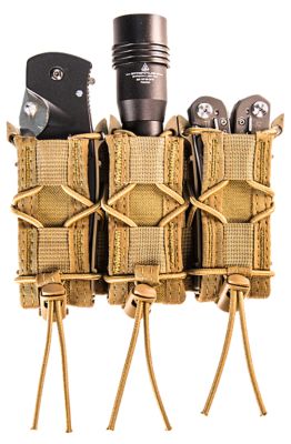High Speed Gear Taco Single Pistol Mag Pouch, MOLLE, Belts 2 in. Wide, Coyote Brown, Nylon
