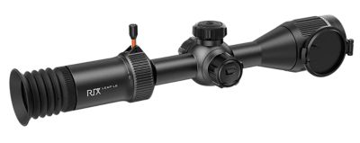 Rix Optics 2.8-8.4x 50mm Leap L6R Rifle Scope, Multiple Reticle, 1x-4x Zoom, 640x480, 12 Microns, 50 Hz Resolution, Black