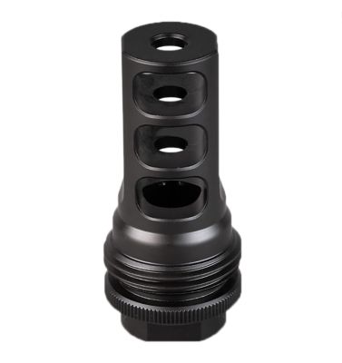 SilencerCo ASR Muzzle Brake, 458 Cal, 11/16 in. x 24 Thread, Black Nitride