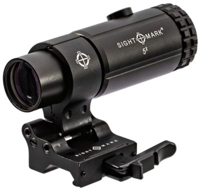 Sightmark T-5 Magnifier 5X with Flip to Side Mount, 5x 23mm, Matte Black
