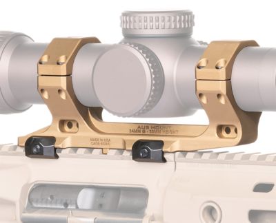 Reptilia AUS Optic Mount, 34mm Tube, Mil-Spec 1913 Picatinny Rail Mount, Flat Dark Earth, 7075-T6 Aluminum
