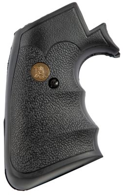 Pachmayr Gripper Grip for Ruger Super Blackhawk, Checkered, Black, Rubber with Finger Grooves