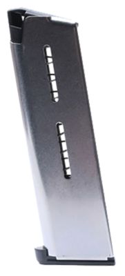 Wilson Combat 7 Round 45 ACP Magazine for 1911 Government, Detachable w/ Lo-Profile Steel Floor Plate, Stainless Steel