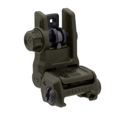 Magpul MBUS 3 Rear Sight for AR-10/AR-15/M4/M16/M110/SR-25, Olive Drab Green, Flip Up