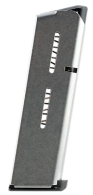 Wilson Combat 7 Round 45 ACP +P Magazine for 1911, Detachable w/ Lo-Profile Steel Floor Plate, Stainless Steel