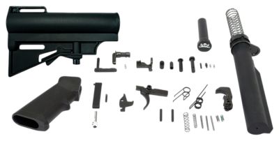 DPMS Panther Arms Car Blade Lower Build Kit for AR-15, Pistol, Black