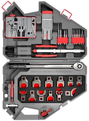 Real Avid/Revo Armorer's Master Kit Pro for AR-15, Gray/Red