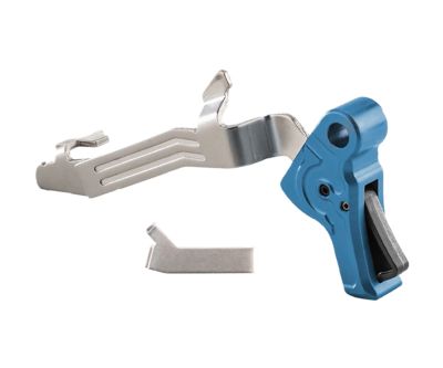 Apex Tactical Action Enhancement Trigger Kit for Glock Slim Frame, Blue, Nickel/Aluminum