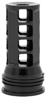 Huxwrx 5.56 NATO QD Muzzle Brake, 1/2 in. x 28 Thread, Steel, Black