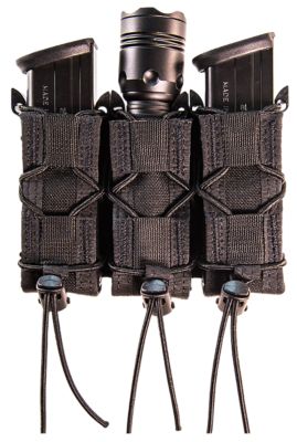 High Speed Gear Taco Single Pistol Mag Pouch, MOLLE, Belts 2 in. Wide, Black, Nylon, 11PT03BK