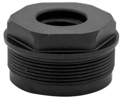 Huxwrx Direct Thread Adapter, 5/8 in. x 24 Thread, Steel, Black Nitride