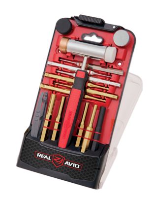 Real Avid/Revo Accu-Punch Punch Set for Universal Firearms, Brass/Nylon/Steel