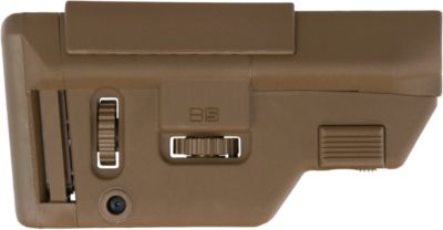 B5 Systems Precision Stock for AR-Platform, Adjustable with Cheek Riser, Coyote Brown, Synthetic