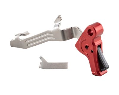 Apex Tactical Action Enhancement Trigger Kit for Glock Gen3/4, Red, Nickel/Aluminum