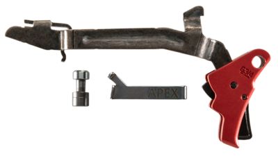 Apex Tactical Action Enhancement Drop-In Trigger for Glock Gen3-4 17/17L/19/22-27/31-35, Red