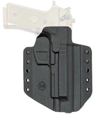 C&G Holsters Covert OWB Holster for Beretta M9A3/M9A4, Right Hand, Black, Kydex