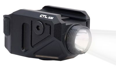Viridian C Series CTL Slim Tactical Light for Glock 43X/48 MOS, Black, 550-Lumen, 25 Yards Day/1 Mile Night Beam, Rail Mount
