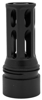 Huxwrx 7.62mm Flash Hider-QD Muzzle Device, M26x1.5 LH Thread, Black