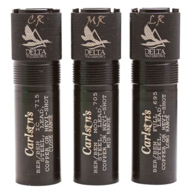 Carlsons Delta Waterfowl Choke Tube for Berretta/Benelli Mobil, 12 Gauge, Mid/Long/Close Range, 17-4 Stainless Steel