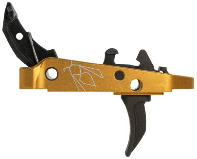 CMC Triggers Drop-In Yella Jacket Combat Trigger Group 2.0 Single-Stage Curved Trigger for AK-47, 3.50 lb. Draw, Black w/ Yellow