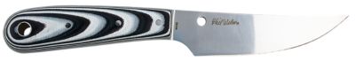Spyderco 4.36 in. Bow River Drop Point Fixed Blade Knife with Sheath, Plain 8Cr13MoV SS Blade, Layered Black/Gray G10 Handle