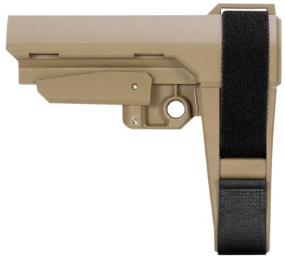 SB Tactical SBA3 X Brace for AR-Platform, Adjustable, Flat Dark Earth, Synthetic