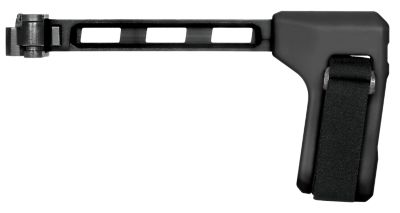 SB Tactical FS1913 Side Folding Brace for AR-Platform with 1913 Picatinny Rail (Tube Not Included), 9.60 in. OAL, Nylon Strap