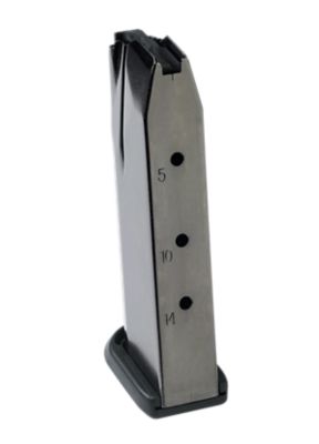 FN 14 Round 40 S&W Magazine for FN FNX/FN FNS, Black, Stainless Steel