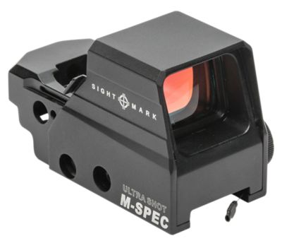 Sightmark Ultra Shot M-Spec FMS Red Dot Reflex Sight, 1x 33mmx24mm, 2 MOA Dot/65 MOA Circle Crosshair, Matte Black