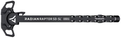 Radian Weapons Raptor SD-SL Charging Handle for Mil-Spec AR-15/M16, Ambidextrous, Slim Line Handles, Black, Anodized