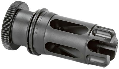 Griffin Armament Dual-Lok Flash Comp, 223 Rem/5.56 NATO, 1/2 in. x 28 Thread, Black, QPQ Nitride, 17-4 PH Stainless Steel