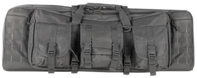 NCStar 36 in. 2-Carbine VISM PVC Nylon Gun Case with Molle Webbing, Urban Gray