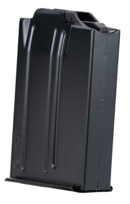 MDT Sporting Goods 10 Round 223 Rem AICS Magazine, Extended, Black, Steel w/ Polymer Extended Feed Lips
