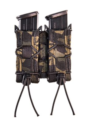 High Speed Gear Taco Double Pistol Mag Pouch, MOLLE, Multi-Cam Black, Nylon