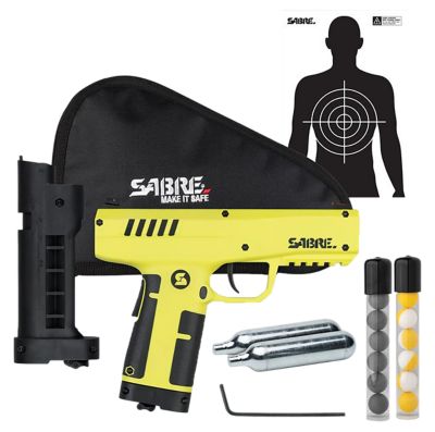 Sabre Compact Projectile Launcher, 175 ft. Range, Black/Yellow, CA Approved