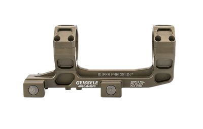 Geissele Automatics Super Precision Scope Mount/Ring Combo (Vortex 1-6) for AR-15/M4, 30mm Tube, 0 MOA, Desert Dirt Anodized
