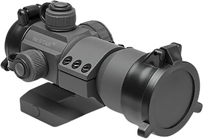 NCStar Small Red Dot Tube Reflex Optic with RGB Technology, 1x 35 mm, 3 MOA Dot, Urban Gray