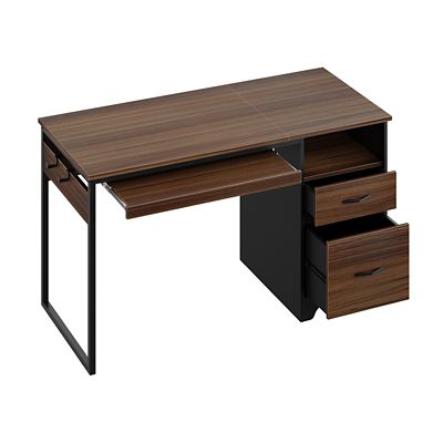 Image showing  48 in. Office Desk with Smart Storage Drawers & File Cabinet, Home Computer Desk with Keyboard Tray & Cable Management