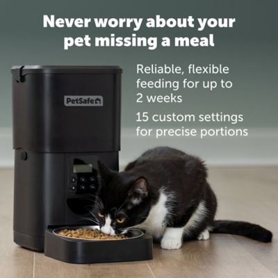 Image showing  FlexFeed Automatic Pet Feeder, Black