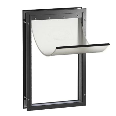 Hakuna Pets Deluxe Aluminum Pet Door Black Extra Large