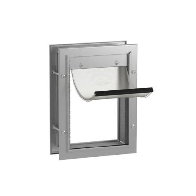 Hakuna Pets Deluxe Aluminum Pet Door Silver Small