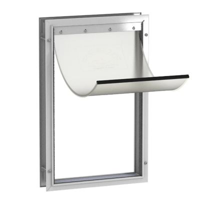 Hakuna Pets Deluxe Aluminum Pet Door, White, Extra Large