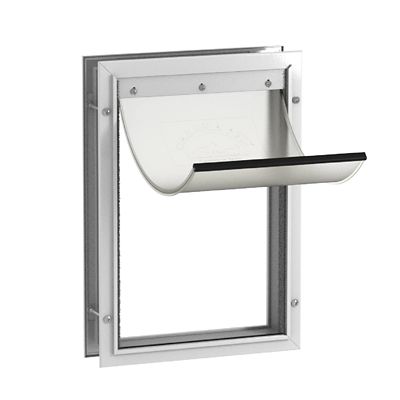Hakuna Pets Deluxe Aluminum Pet Door Large, White