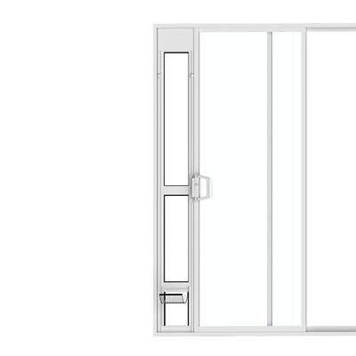 Hakuna Pets Glass Patio Pet Door, White, Small