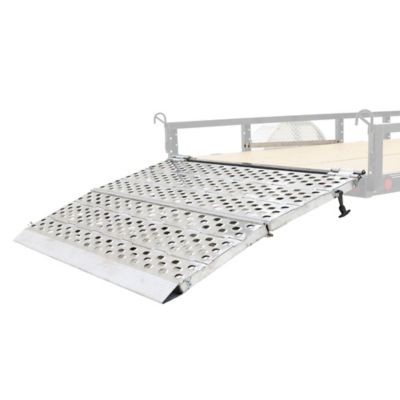 Heavy Duty Ramps HD Ramps 48 L x 79 W in. Bi-Fold Aluminum Landscaping Trailer Ramp - 5,000 lb. per Axle Capacity