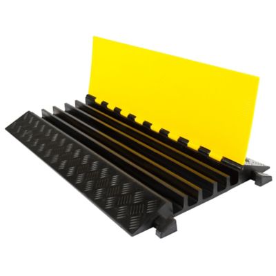Guardian Industrial Products 5-Channel Modular Industrial Rubber Cable Ramp Middle Section