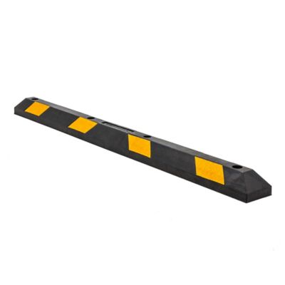 Guardian Industrial Products Guardian 6 ft. Rubber Parking Curb with Mounting Holes Hi-Vis Yellow UV-Resistant for Parking Lots